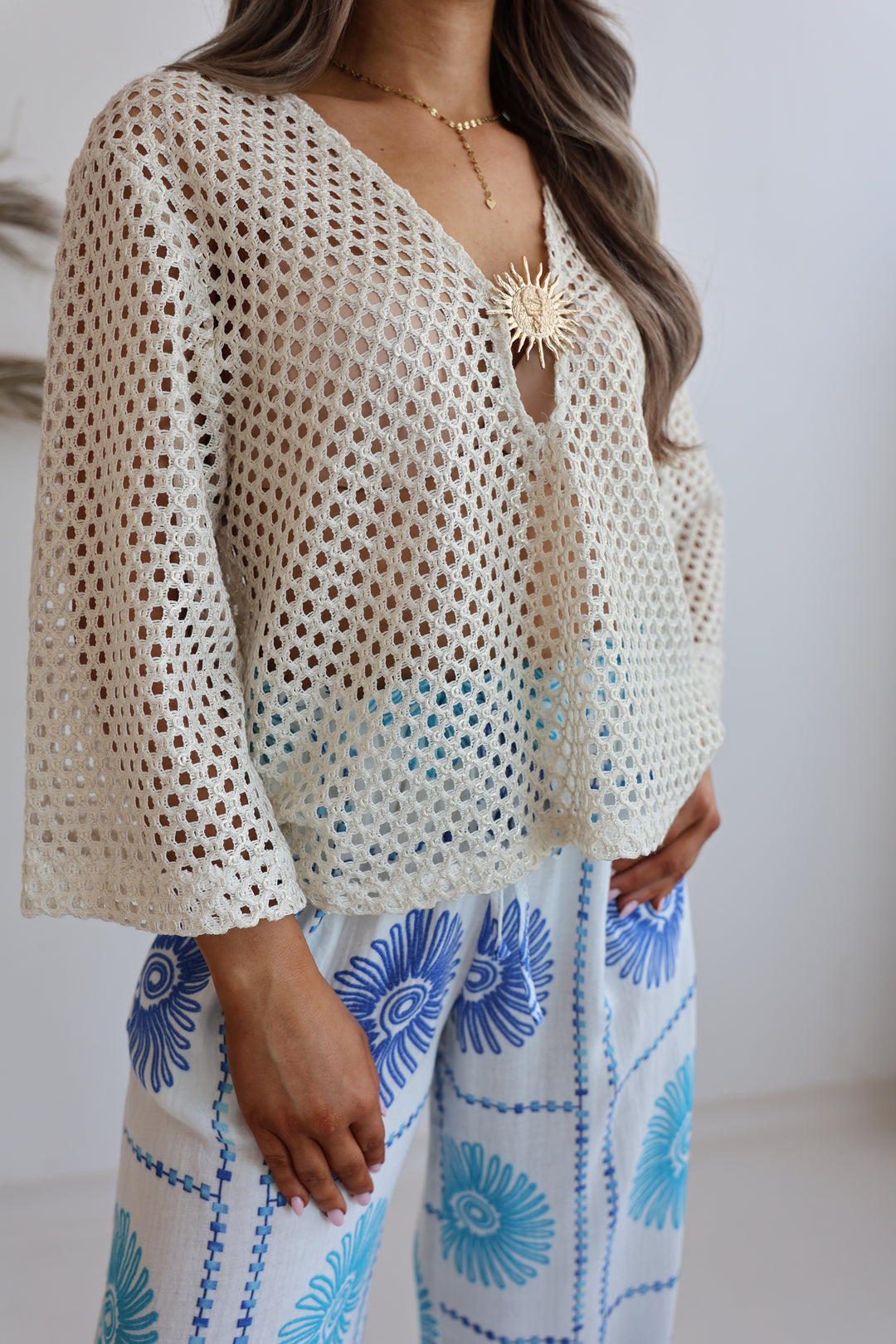 Crochet Shirt Golden Sicily