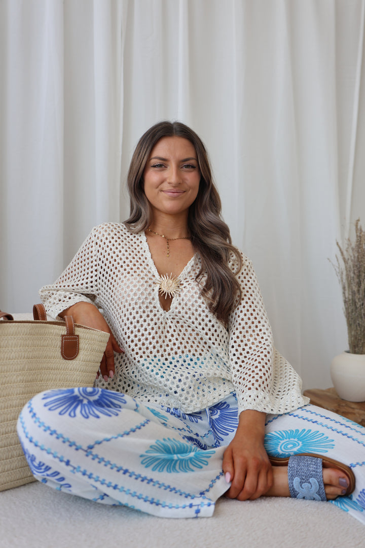 Crochet Shirt Golden Sicily