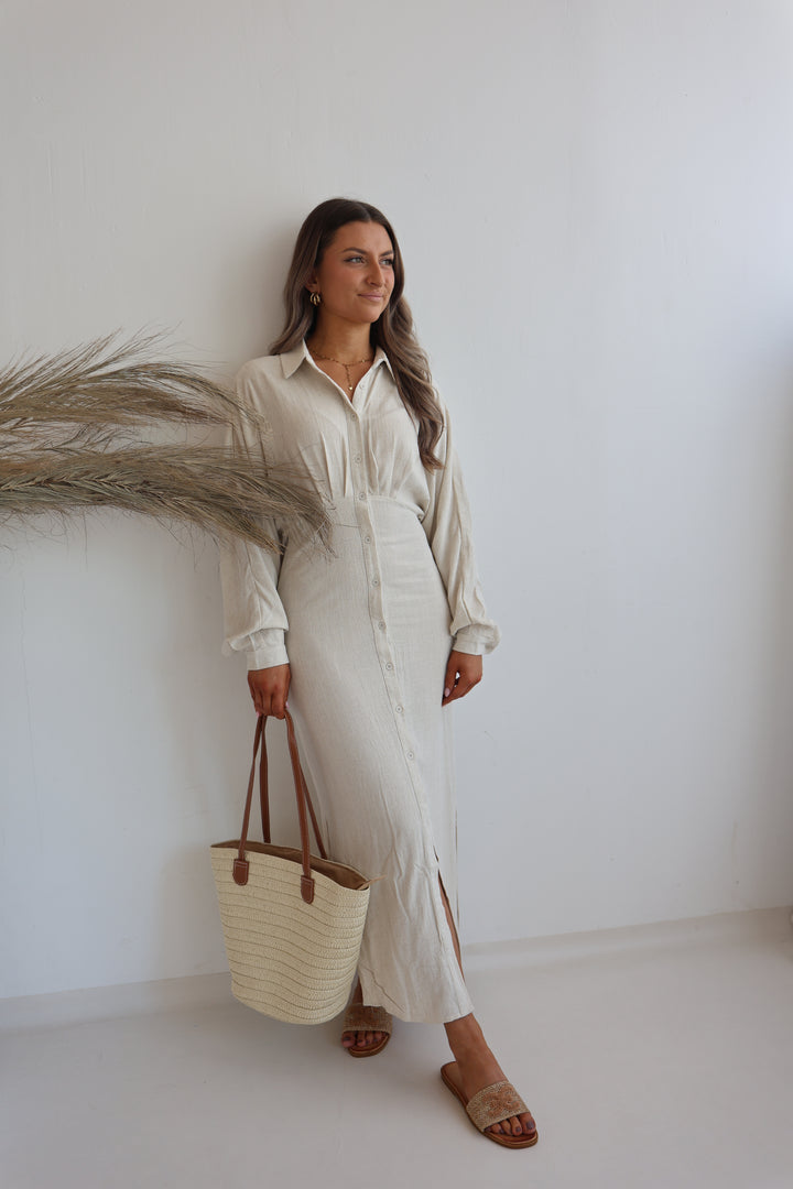 Langes Leinenkleid Charlotte