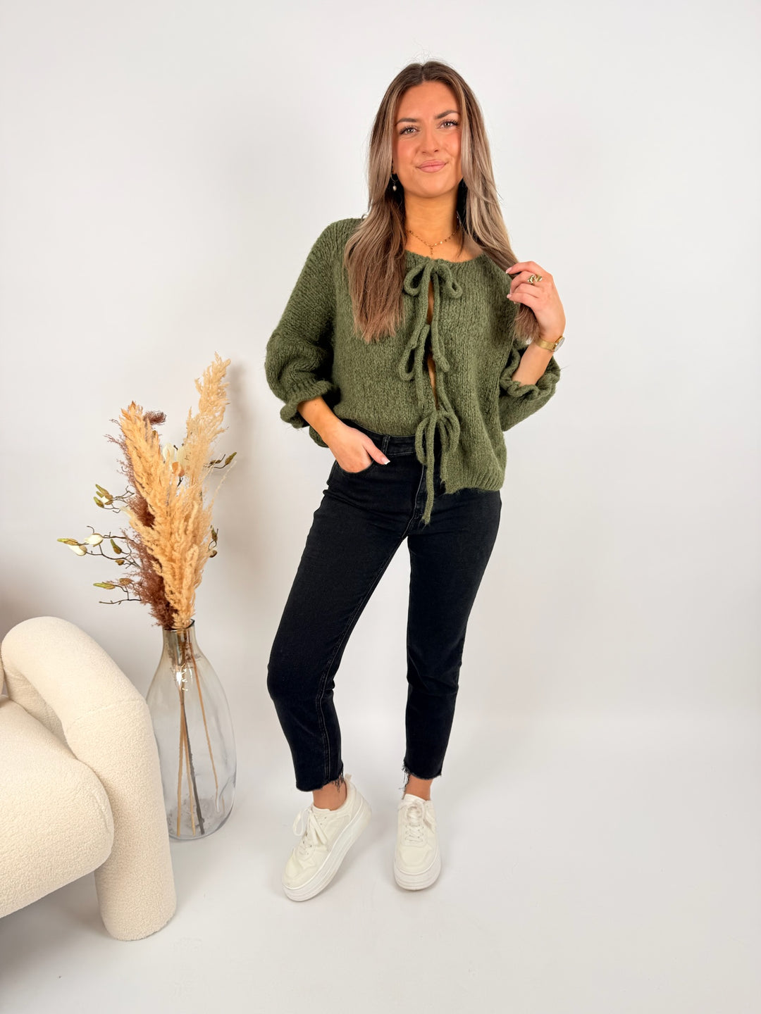 Cardigan mit Schleifen Lilly (3/4-Arm)