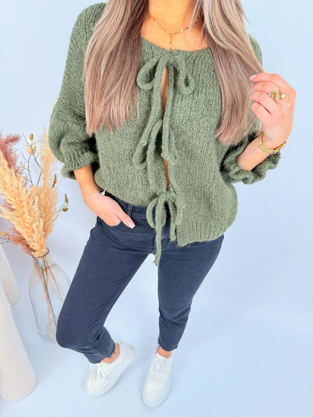 Cardigan mit Schleifen Lilly (3/4-Arm)