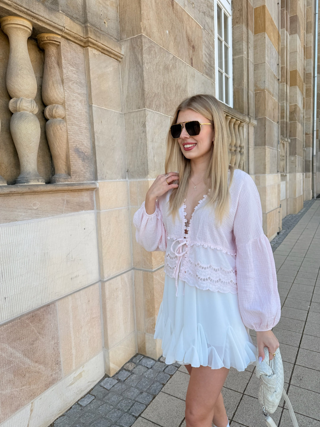 Musselinbluse Sweet Ruffles