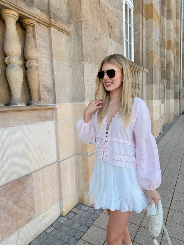 Musselinbluse Sweet Ruffles