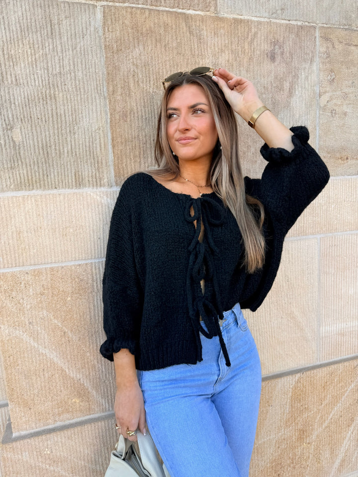 Cardigan mit Schleifen Lilly (3/4-Arm)