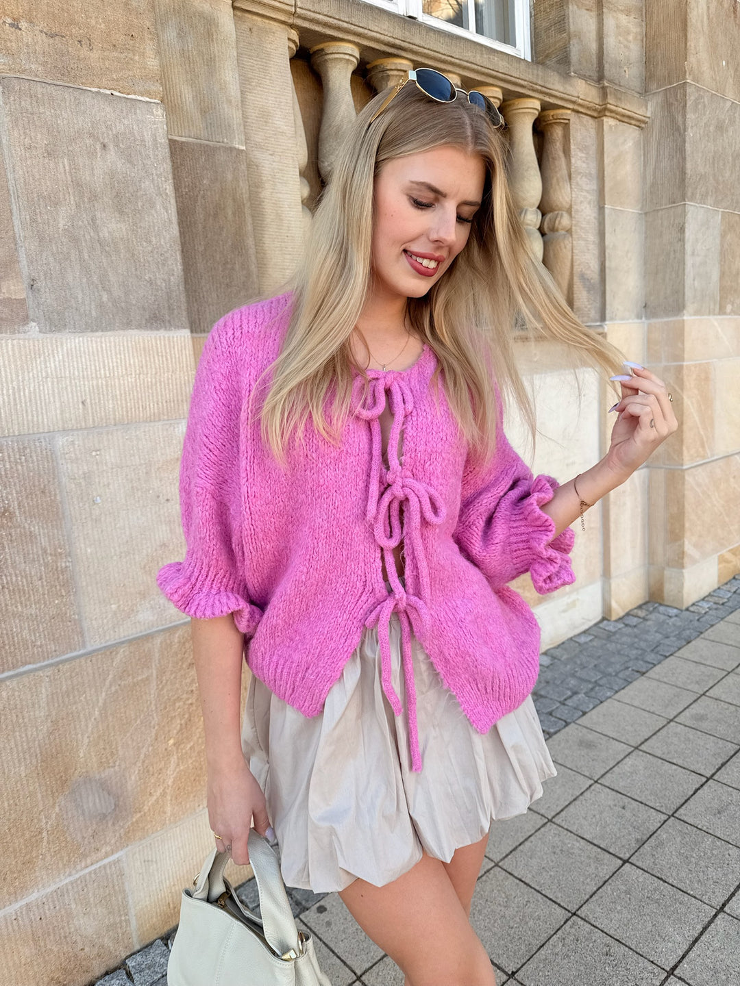 Cardigan mit Schleifen Lilly (3/4-Arm)