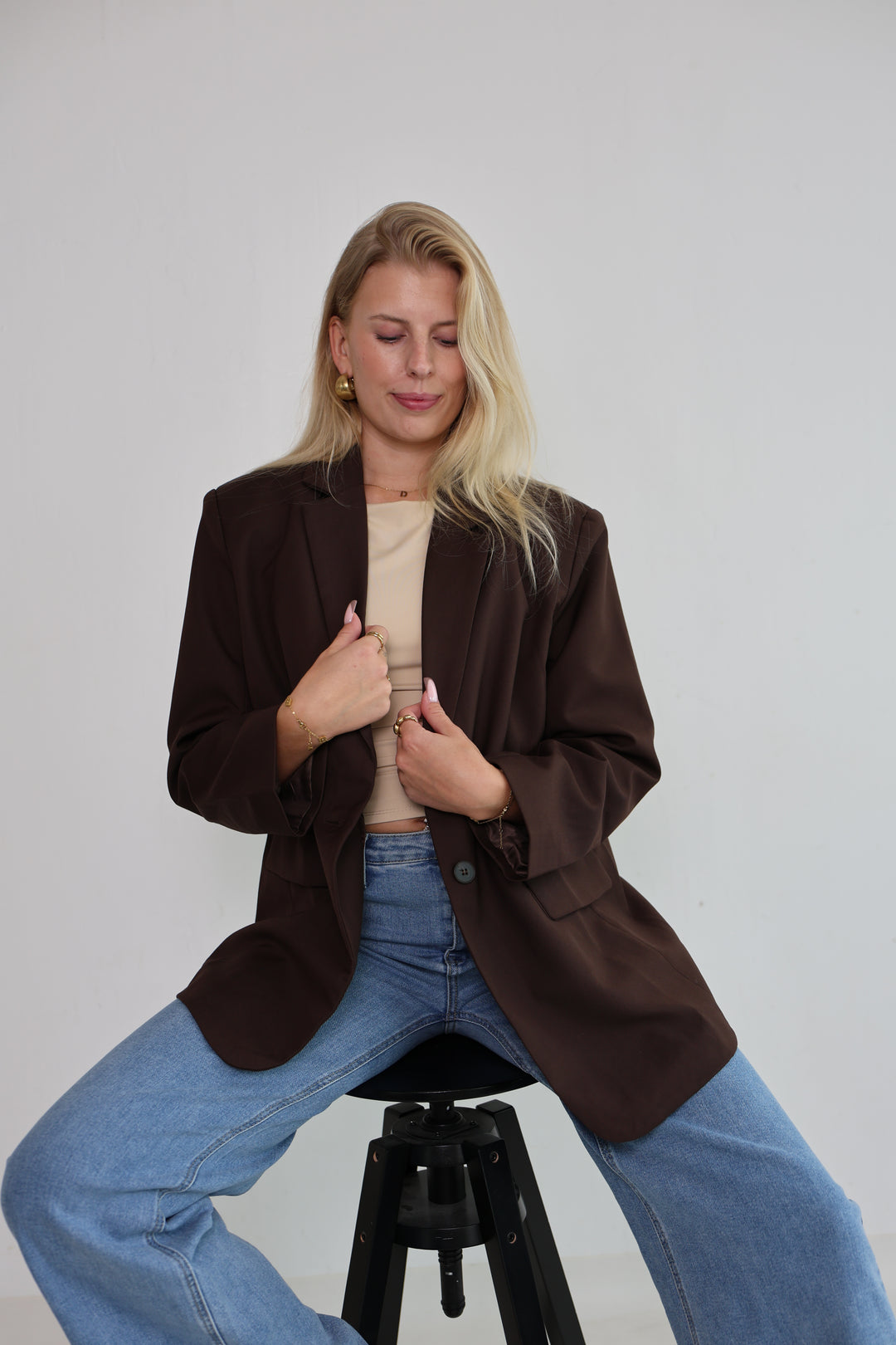 Classic Blazer Toffee Flow