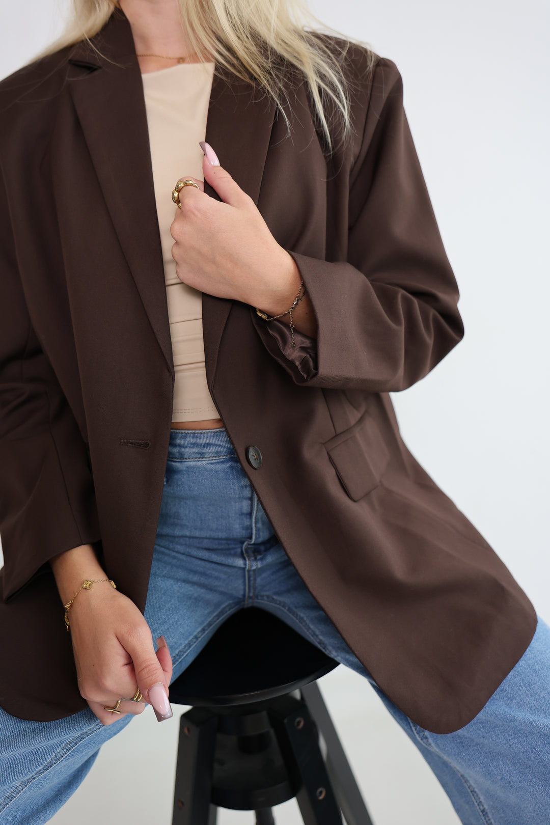 Classic Blazer Toffee Flow