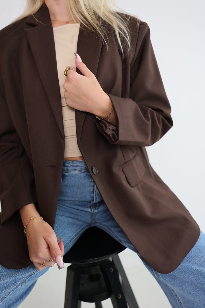 Classic Blazer Toffee Flow
