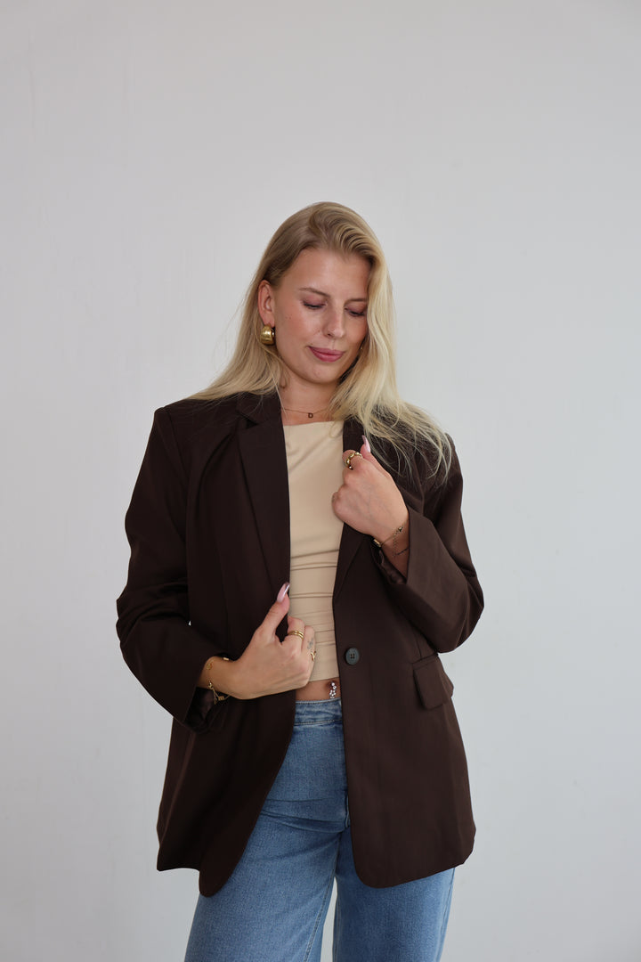Classic Blazer Toffee Flow