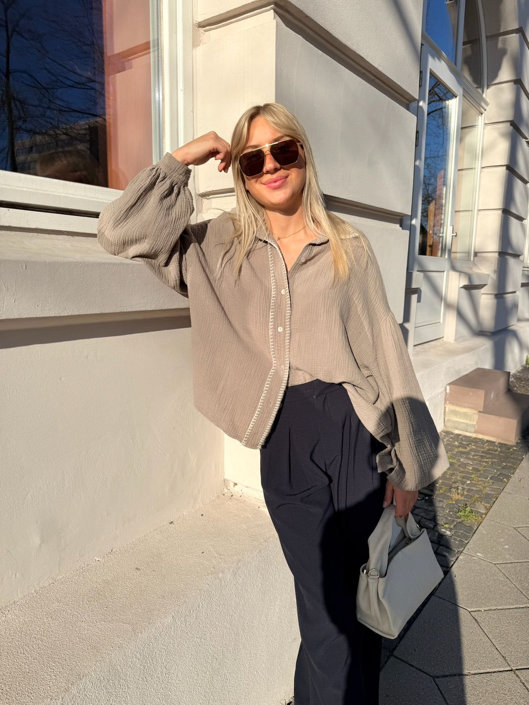 Musselinbluse Cute Seams