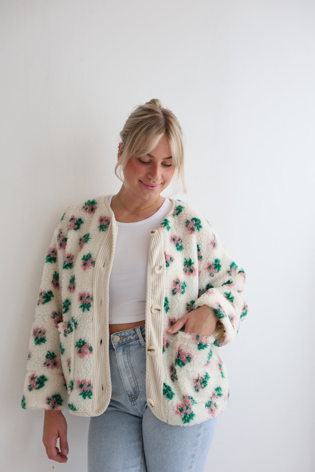 Teddyjacke Floral Vibes