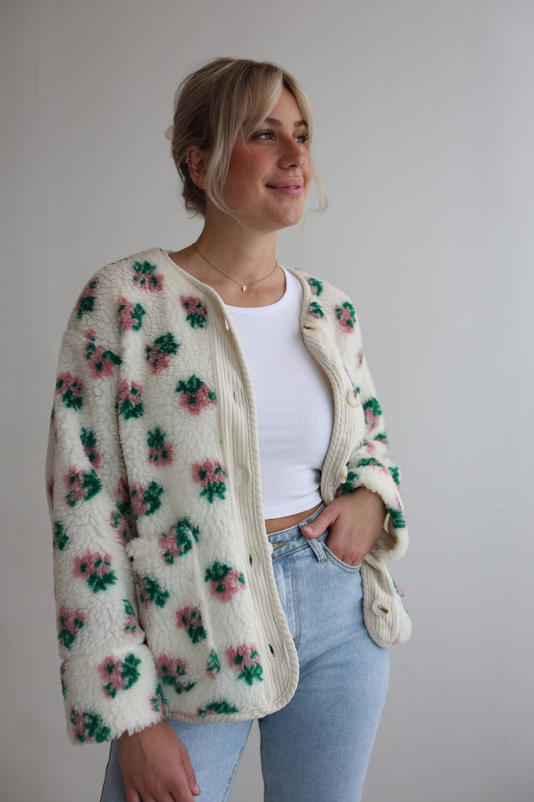 Teddyjacke Floral Vibes