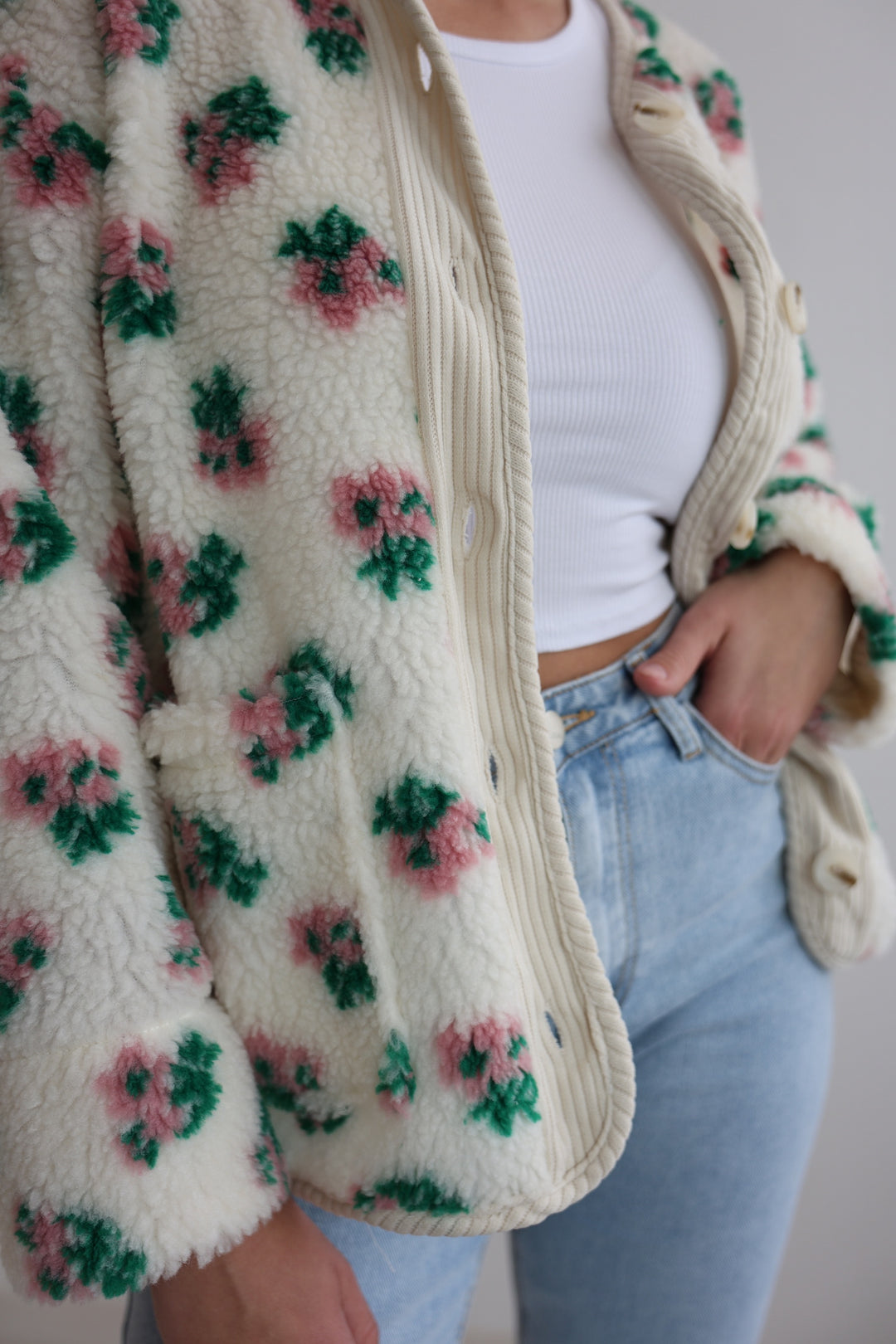 Teddyjacke Floral Vibes