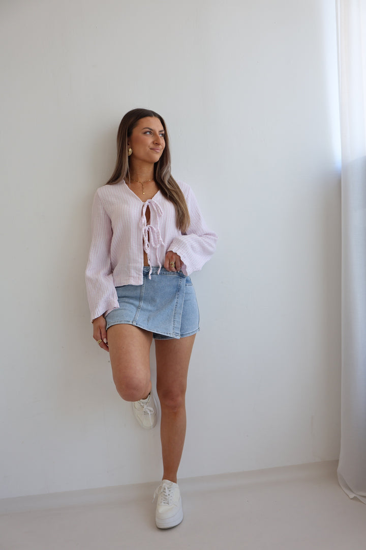 Asymmetrischer Jeans Hosenrock Cathy (2815)