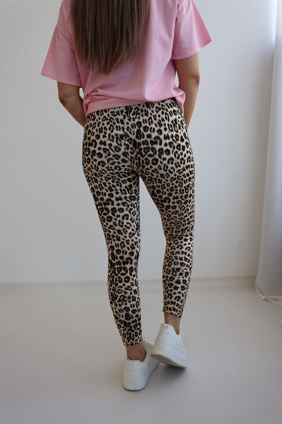 Leggings mit Leoprint aus Viskose Bibi