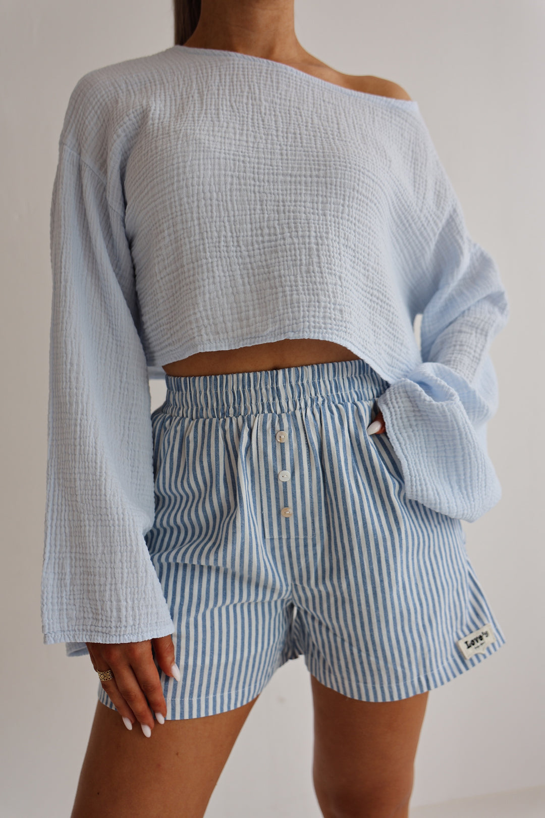 Off-Shoulder Musselinshirt Liz