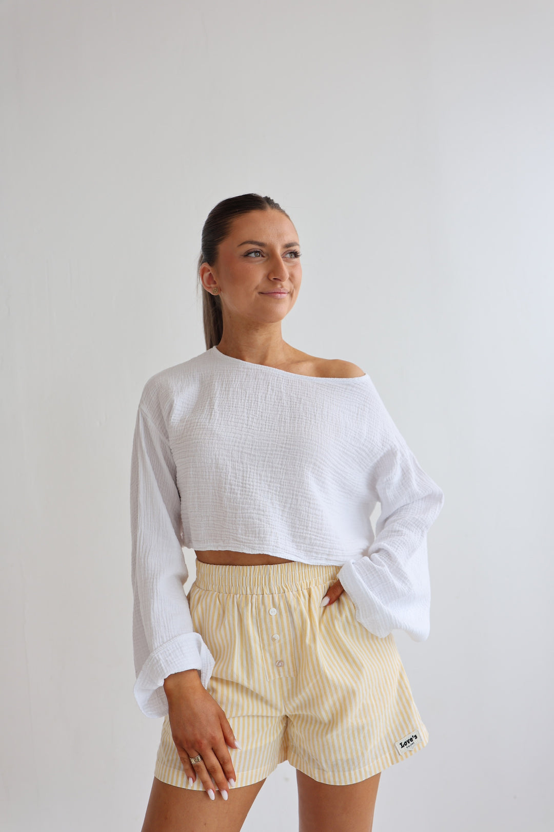 Off-Shoulder Musselinshirt Liz