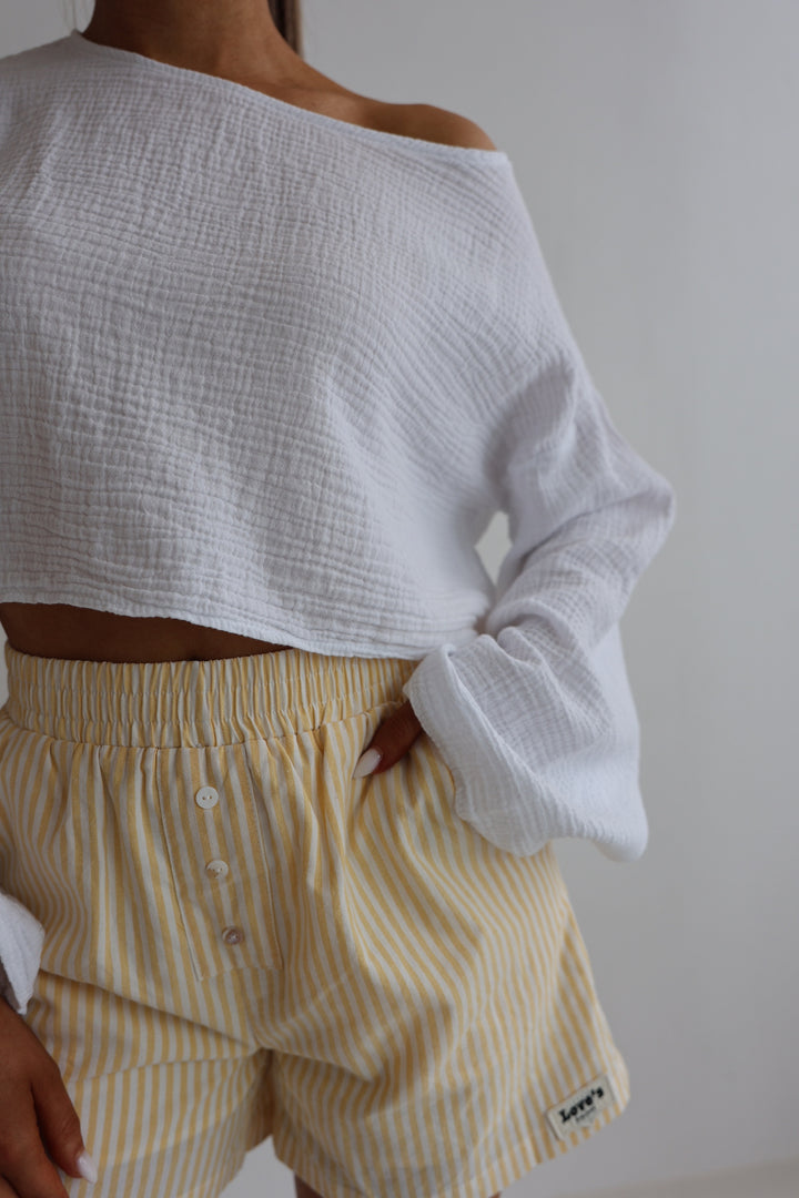 Off-Shoulder Musselinshirt Liz