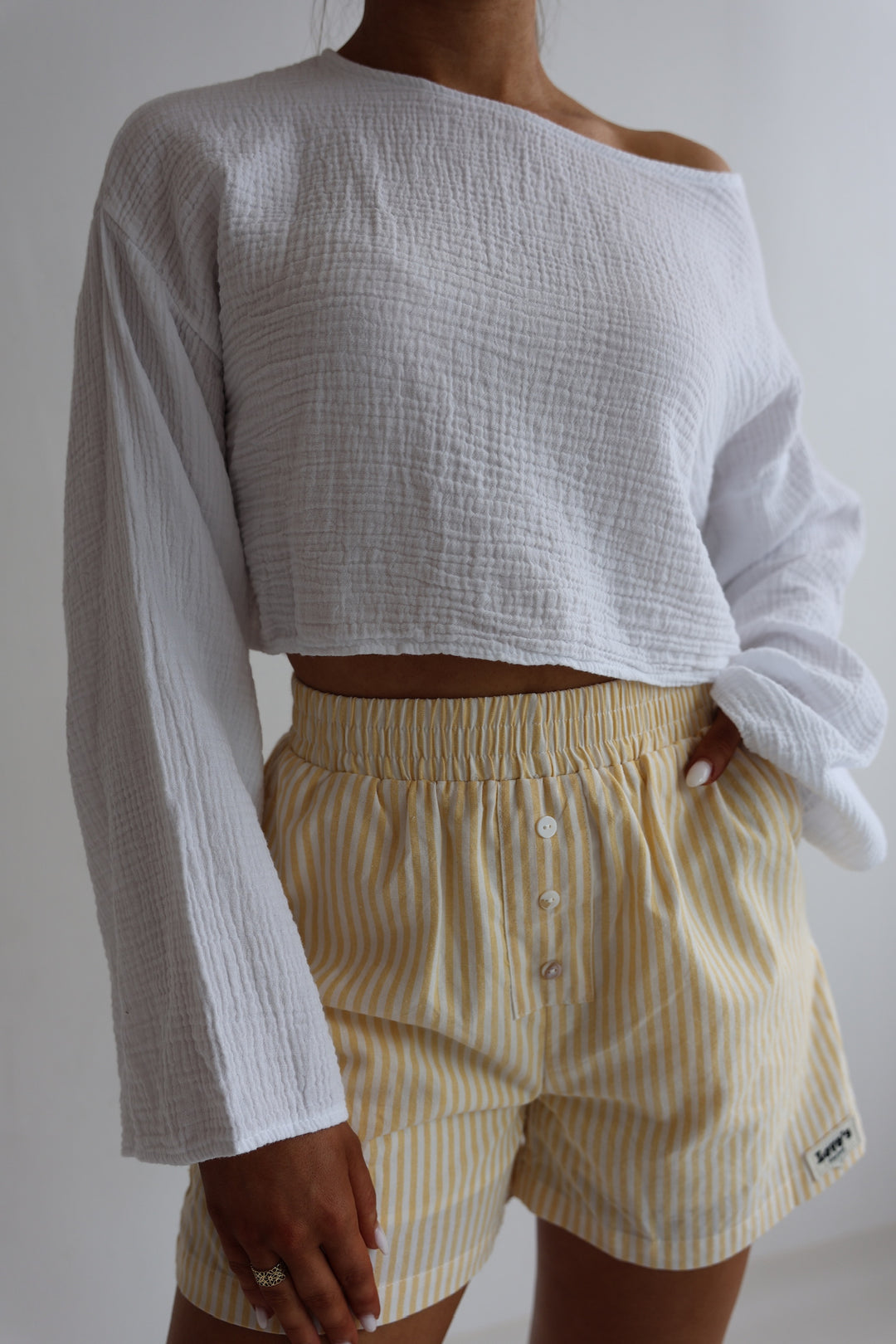 Off-Shoulder Musselinshirt Liz