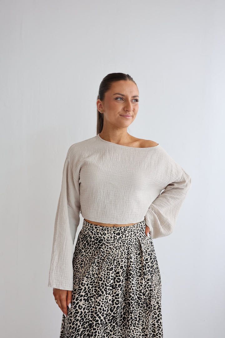 Off-Shoulder Musselinshirt Liz