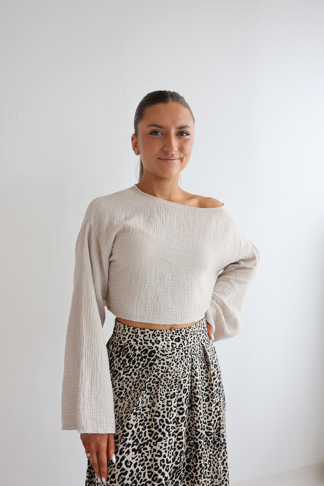 Off-Shoulder Musselinshirt Liz