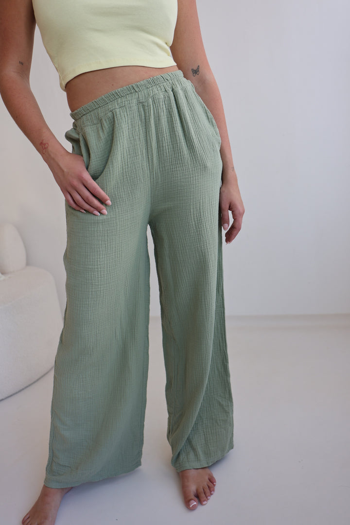 Lange Musselinhose Casual