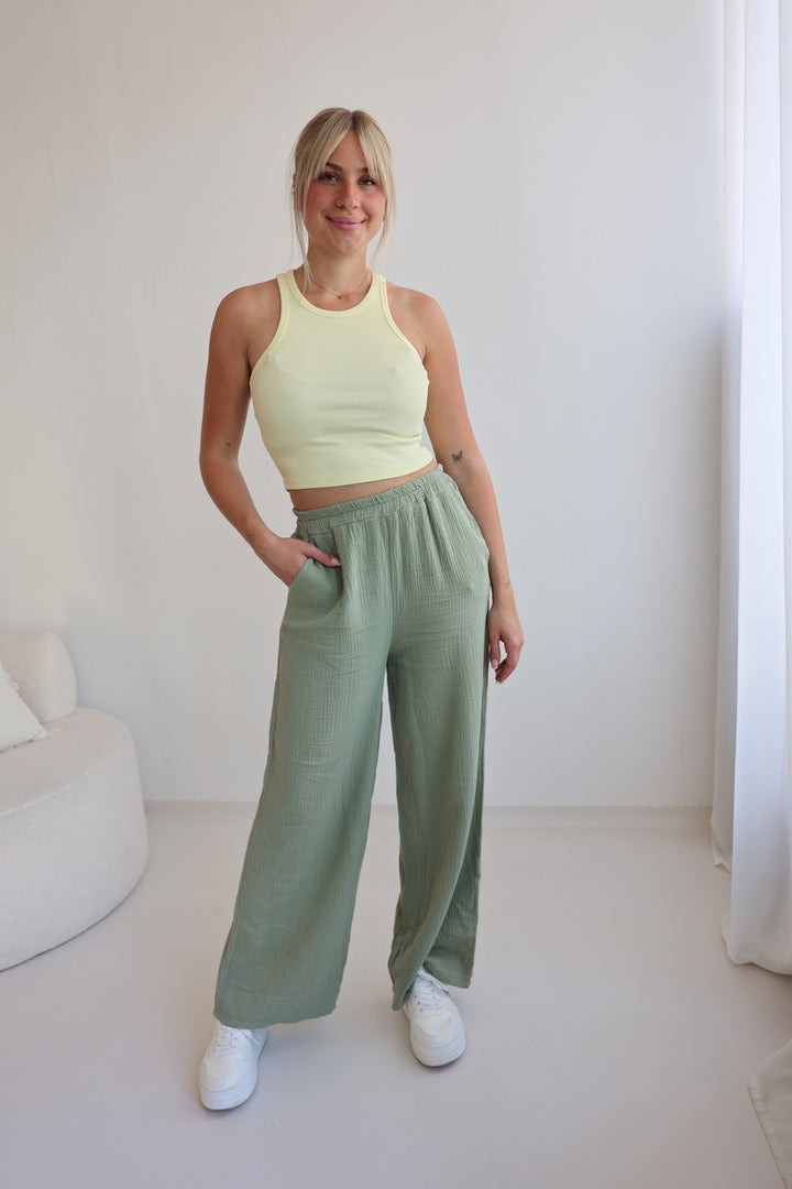 Lange Musselinhose Casual