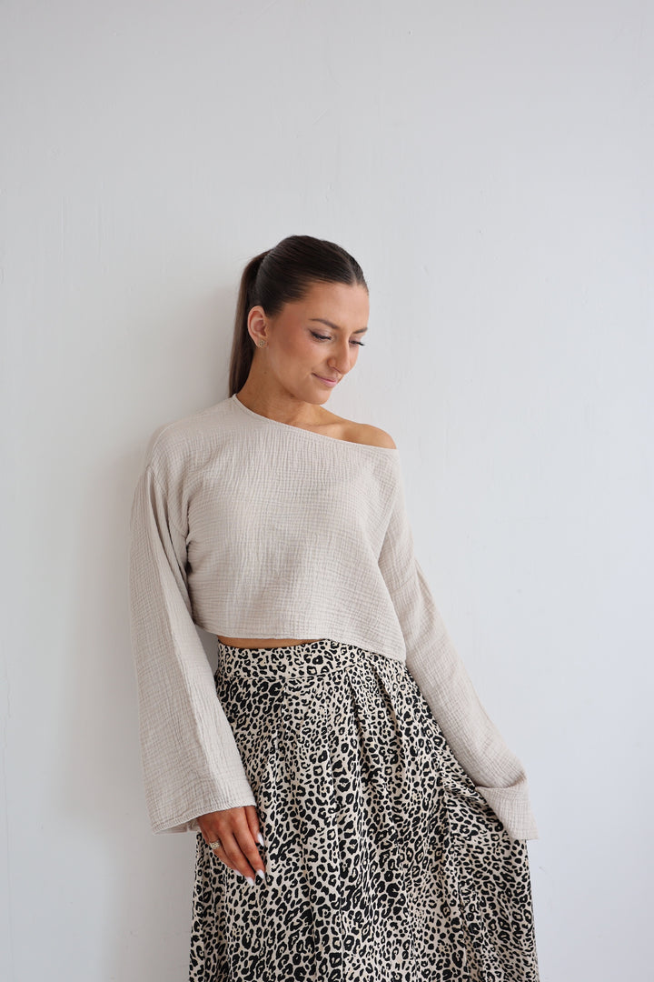Off-Shoulder Musselinshirt Liz