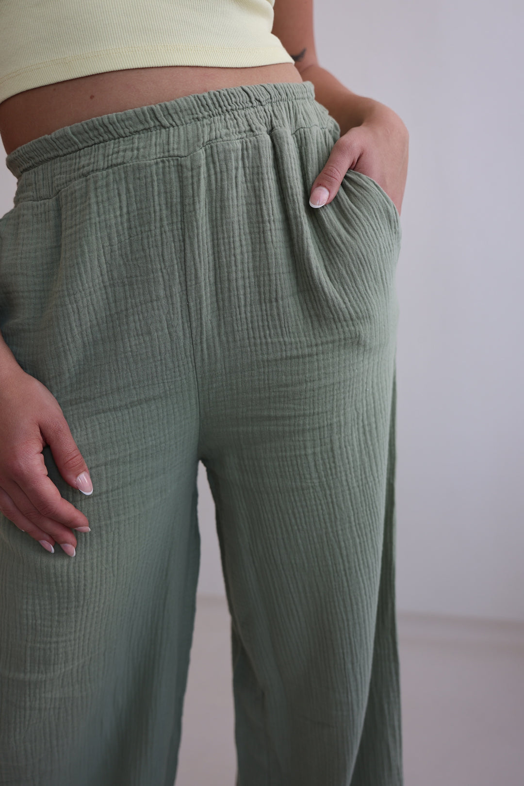 Lange Musselinhose Casual