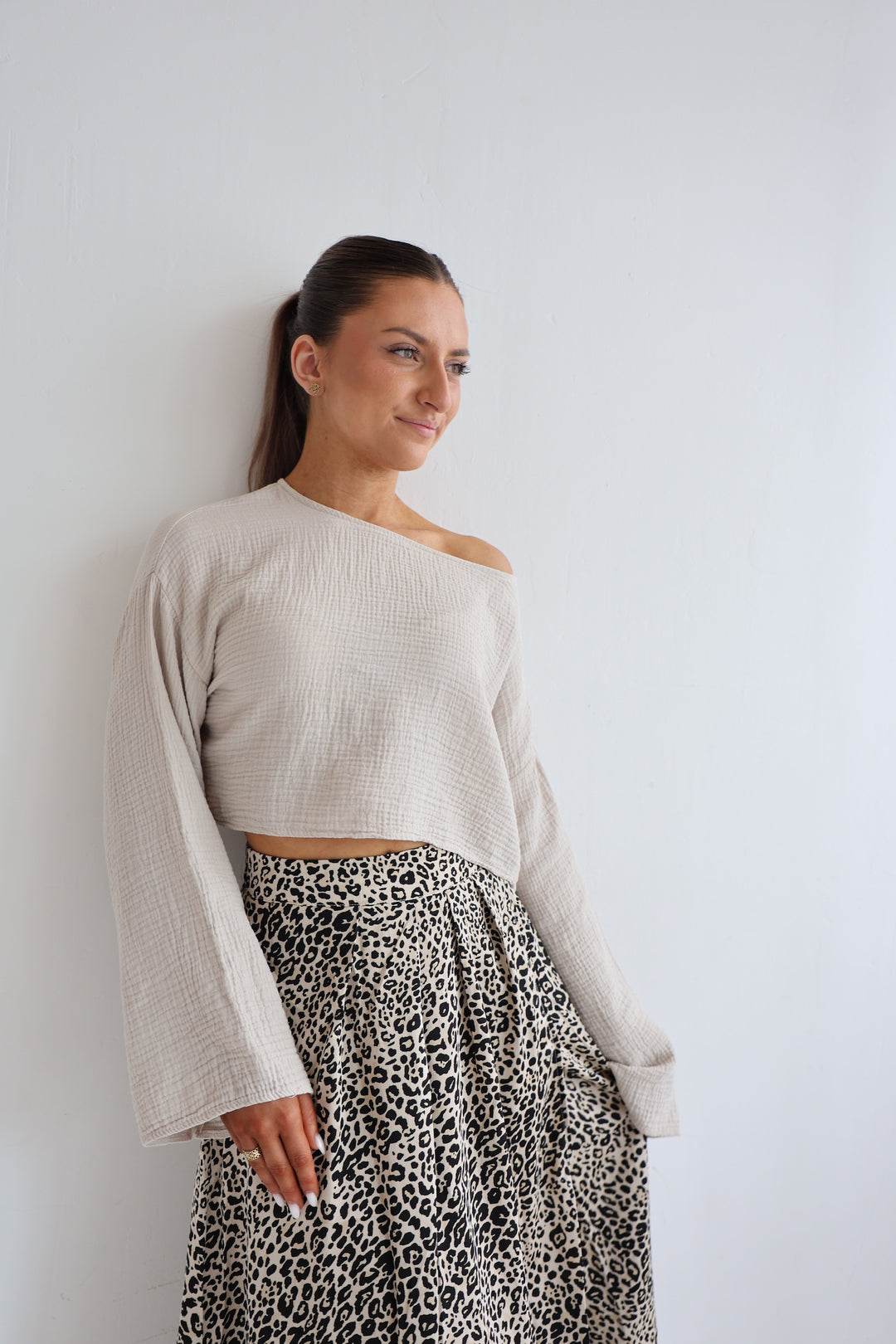 Off-Shoulder Musselinshirt Liz