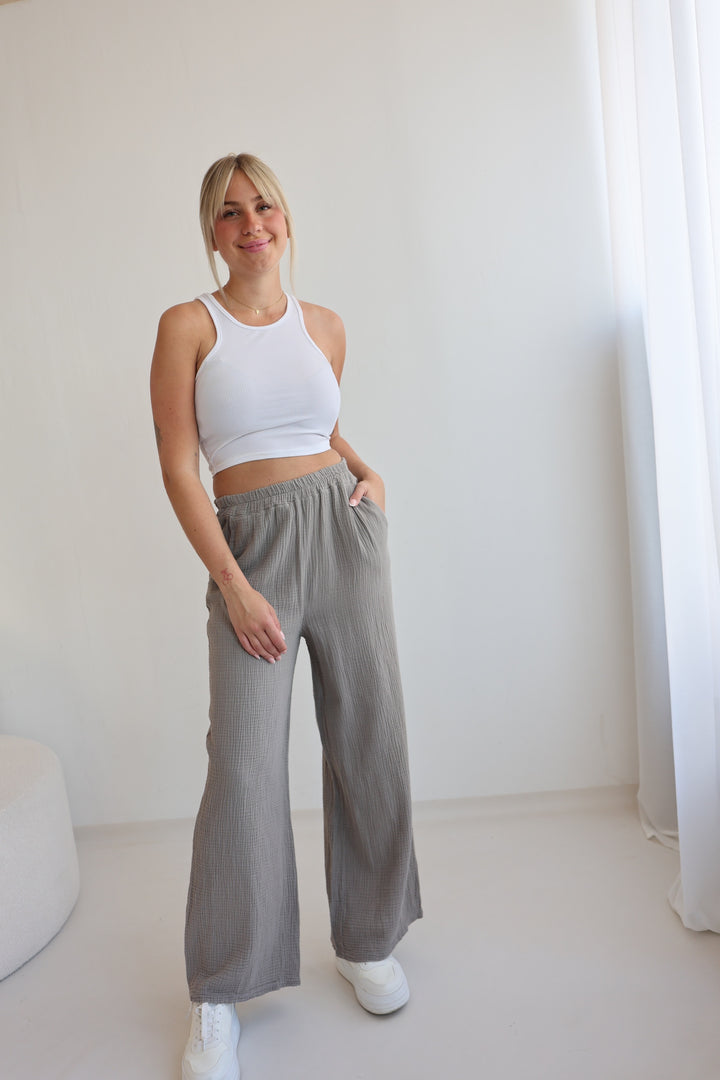 Lange Musselinhose Casual