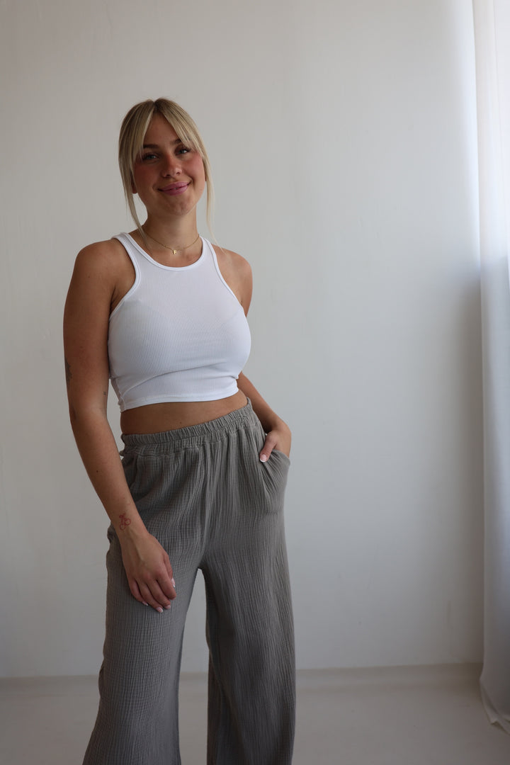 Lange Musselinhose Casual
