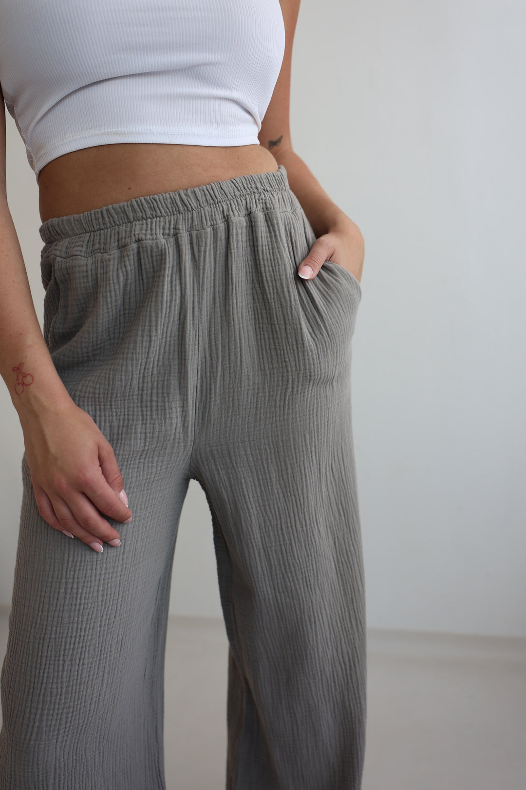 Lange Musselinhose Casual