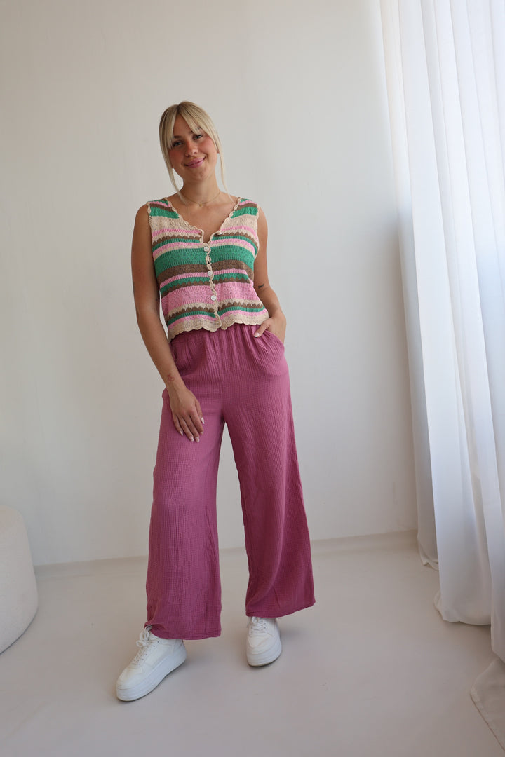 Lange Musselinhose Casual