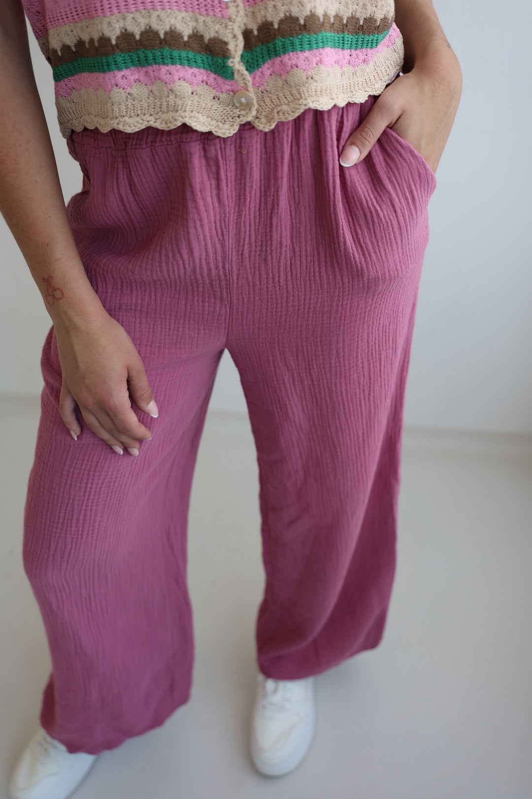 Lange Musselinhose Casual