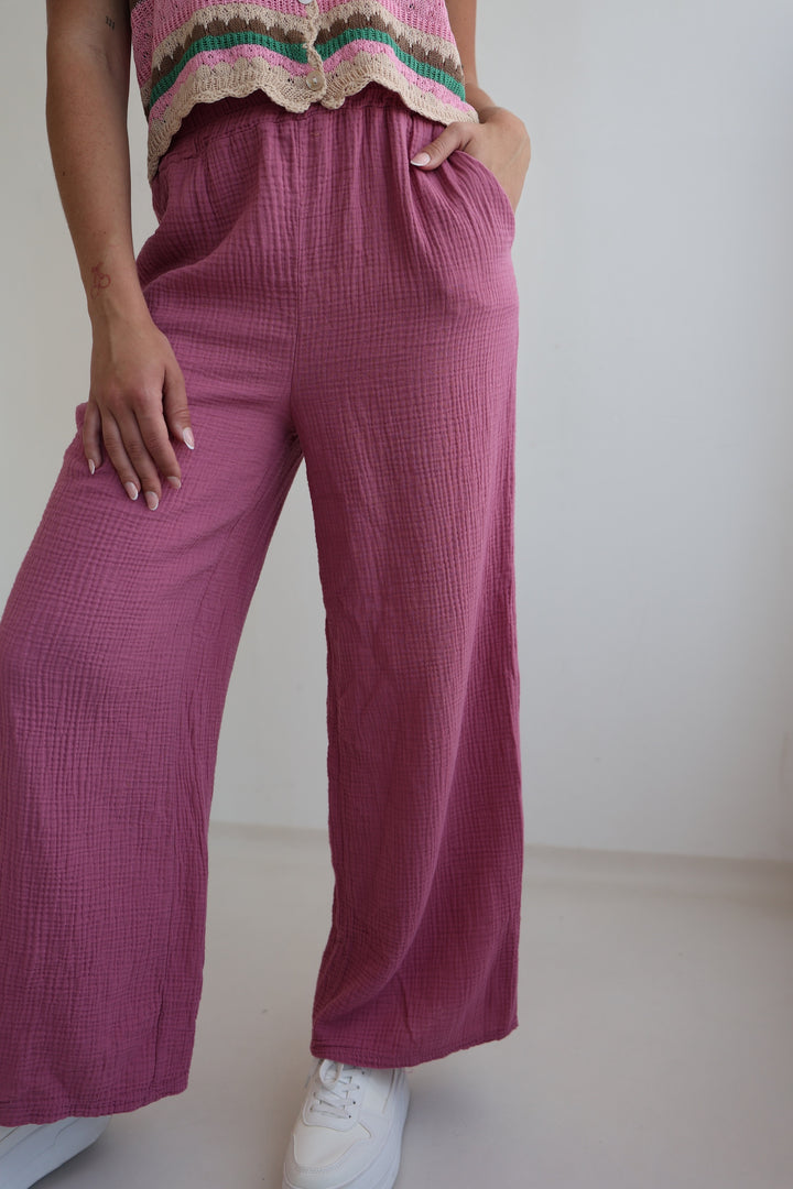 Lange Musselinhose Casual
