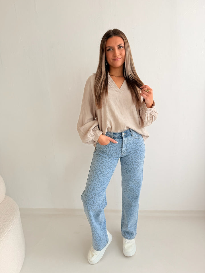 Schlupfbluse aus Musselin Chloe
