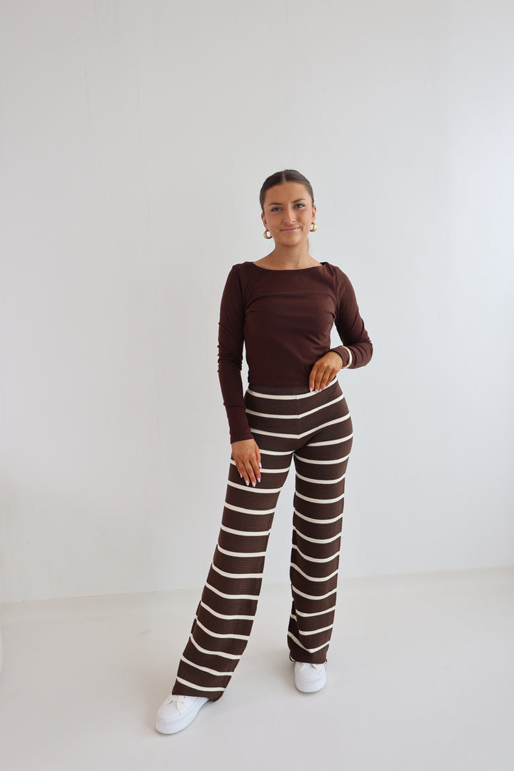 Lange gestreifte Hose Sandy Stripes