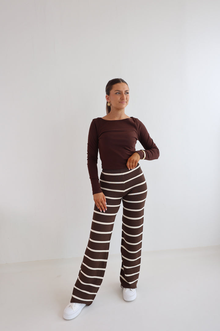 Lange gestreifte Hose Sandy Stripes