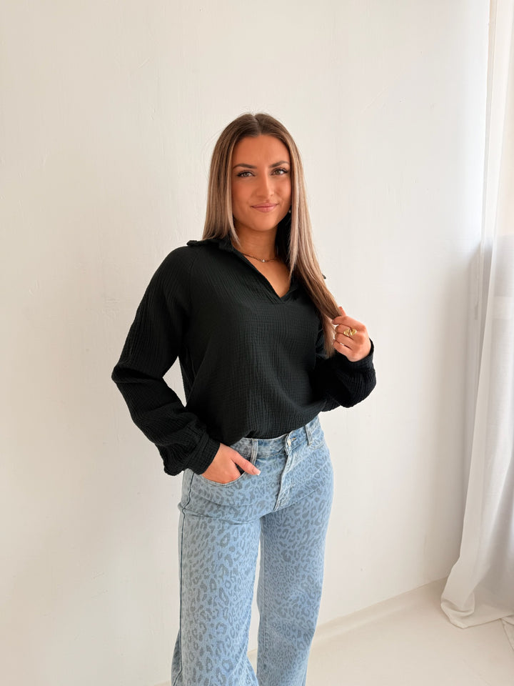 Schlupfbluse aus Musselin Chloe