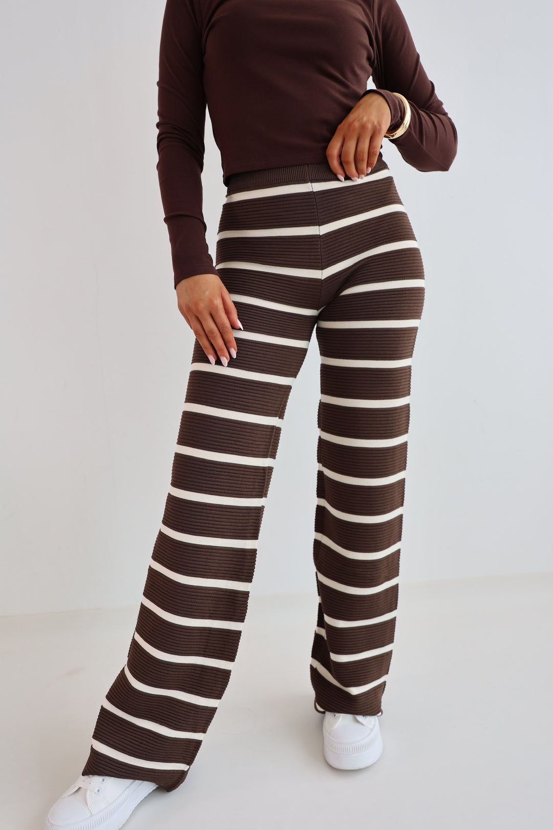 Lange gestreifte Hose Sandy Stripes