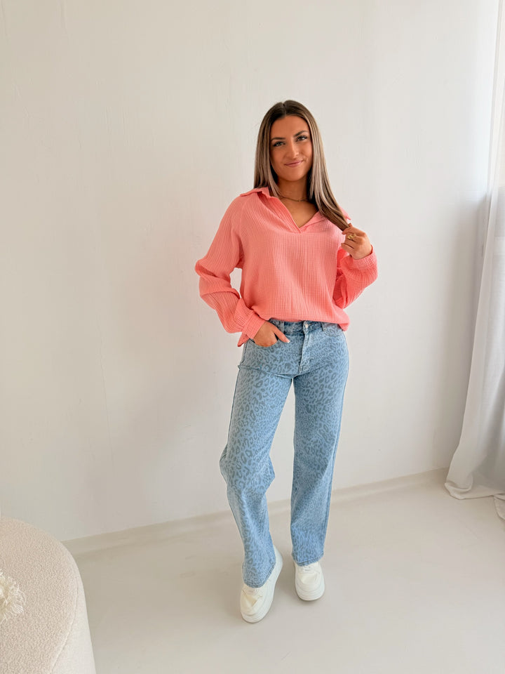 Schlupfbluse aus Musselin Chloe