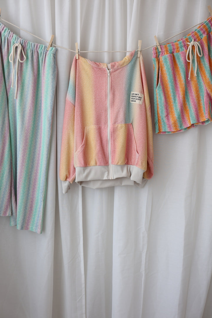 Gestreifte Frotteejacke Venice Beach