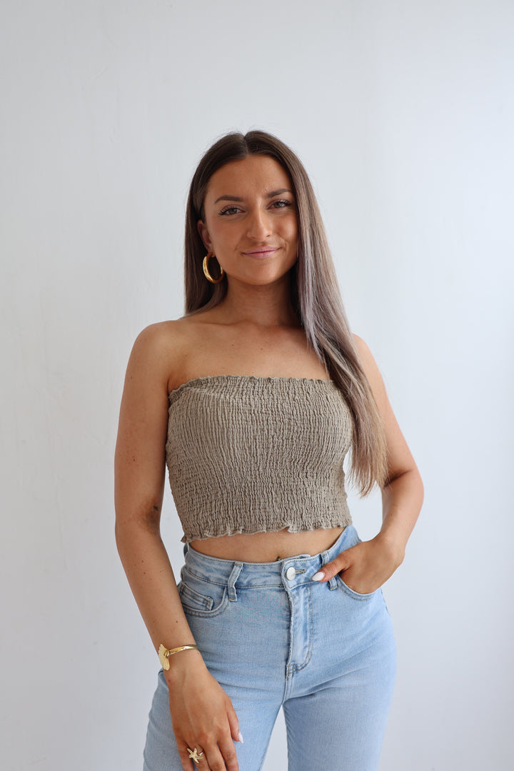 Croptop aus Musselin Malu