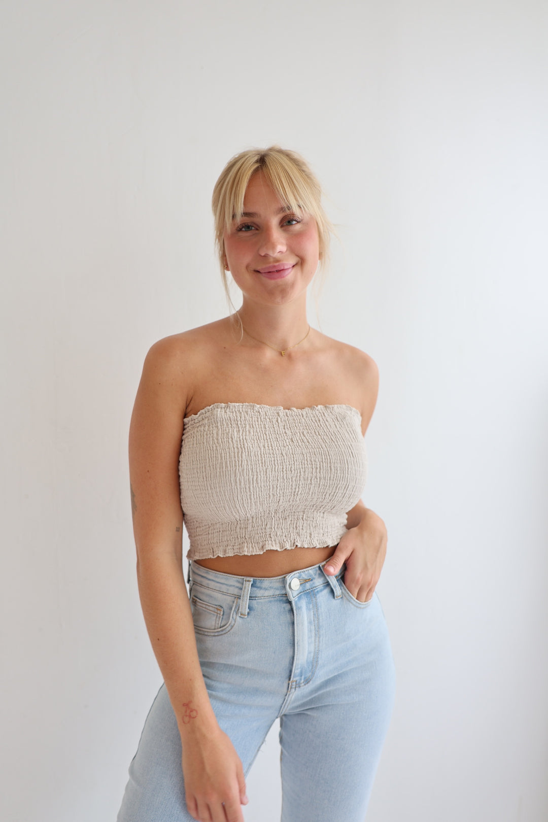 Croptop aus Musselin Malu