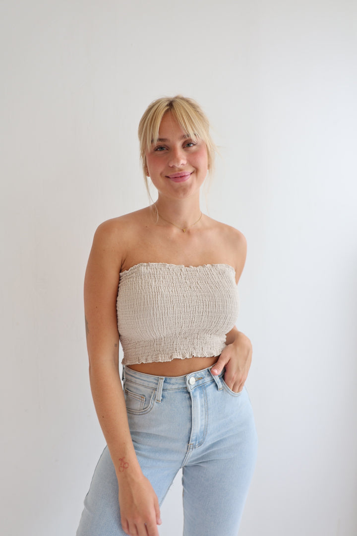 Croptop aus Musselin Malu