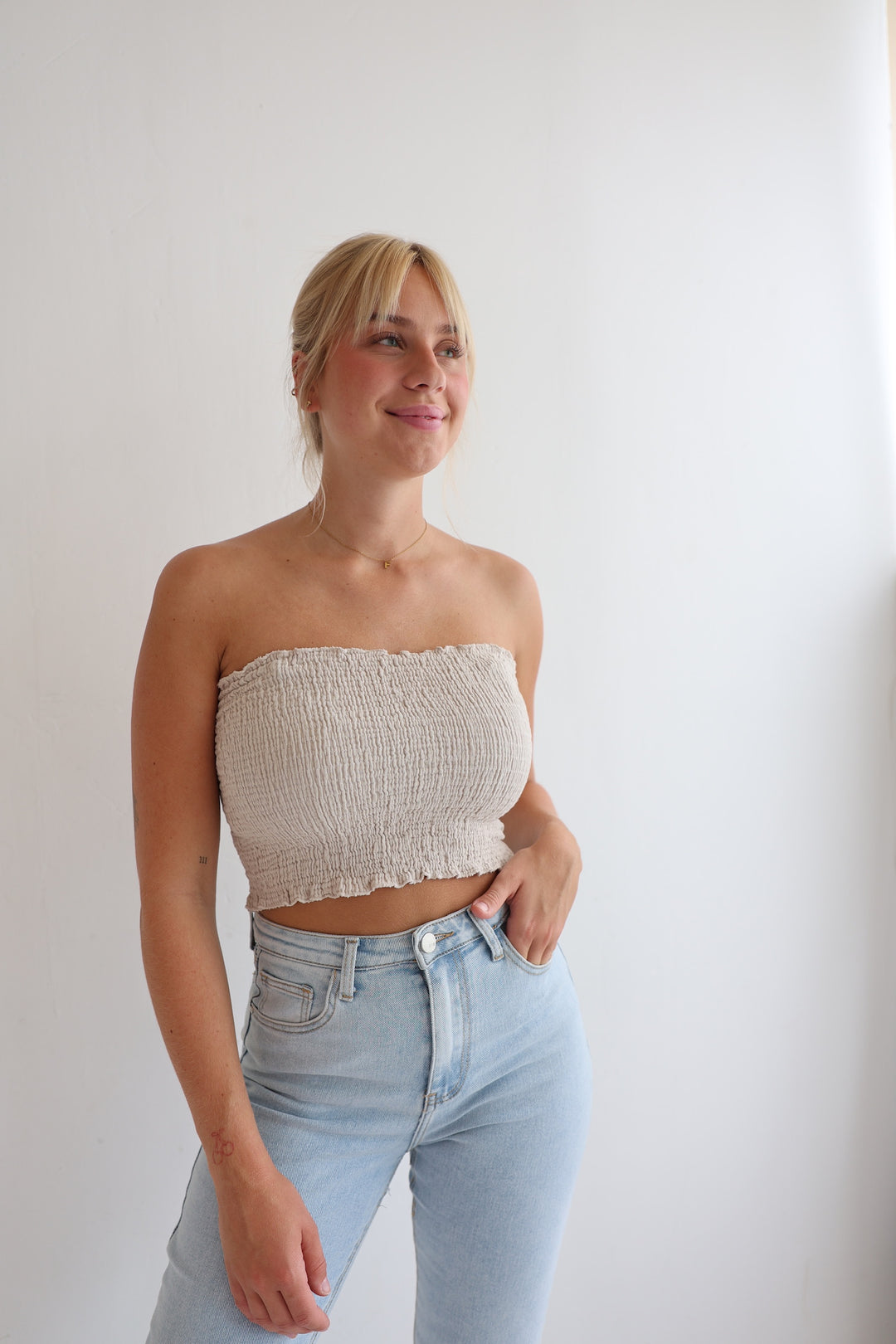 Croptop aus Musselin Malu