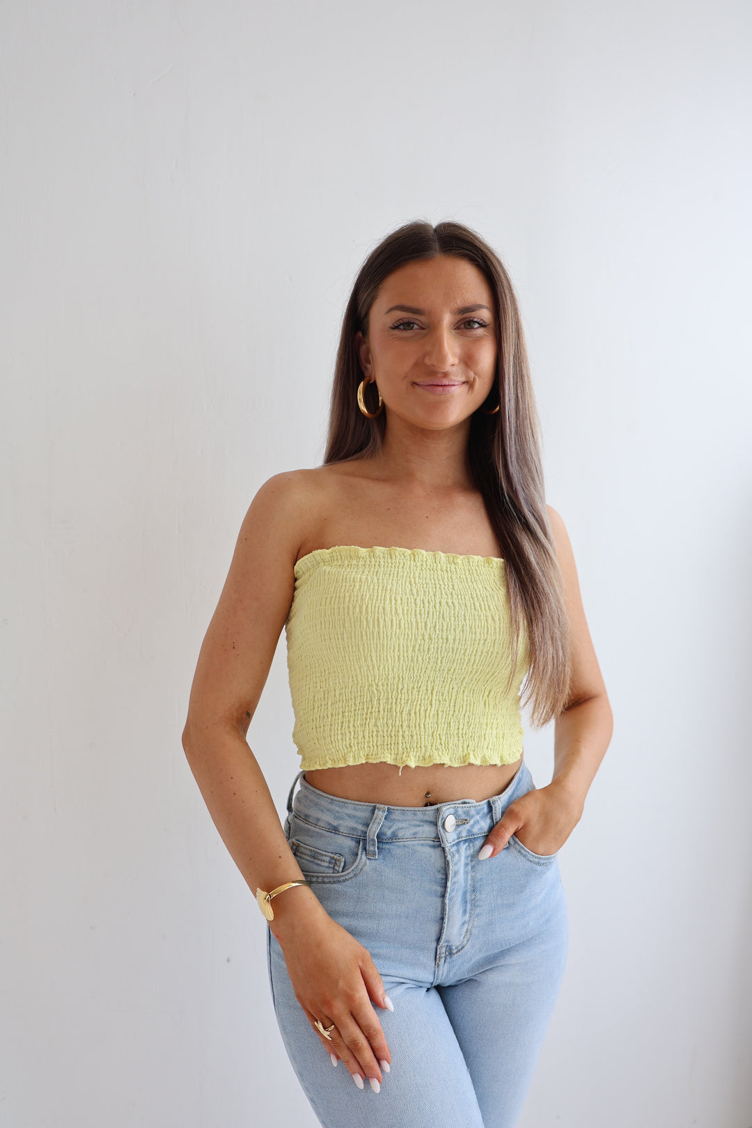 Croptop aus Musselin Malu