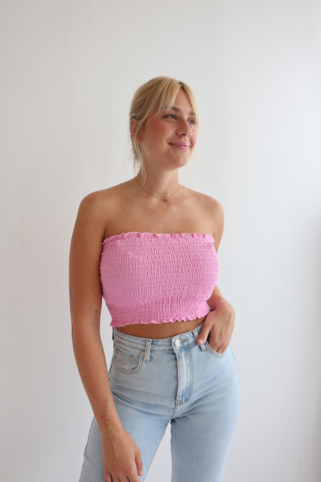 Croptop aus Musselin Malu