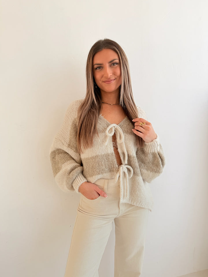 Gestreifter Cardigan Luana